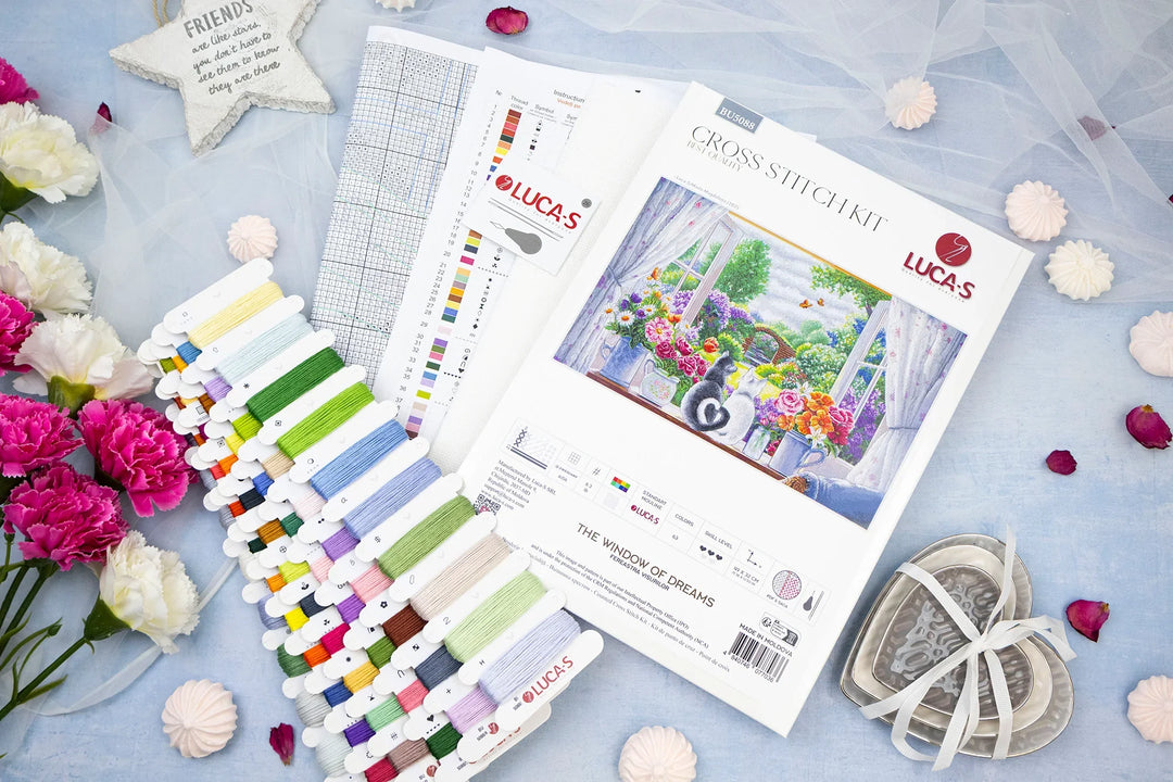 The Window of Dreams Counted Cross-Stitch Kit by Luca-S BU5088L