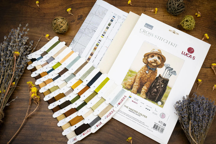 The Master Golfer Counted Cross-Stitch Kit by Luca-S BU5090L