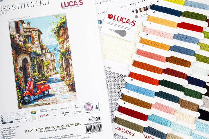 Italy in the Perfume of Flowers¬† Counted Cross-Stitch Kit by Luca-S BU5095L