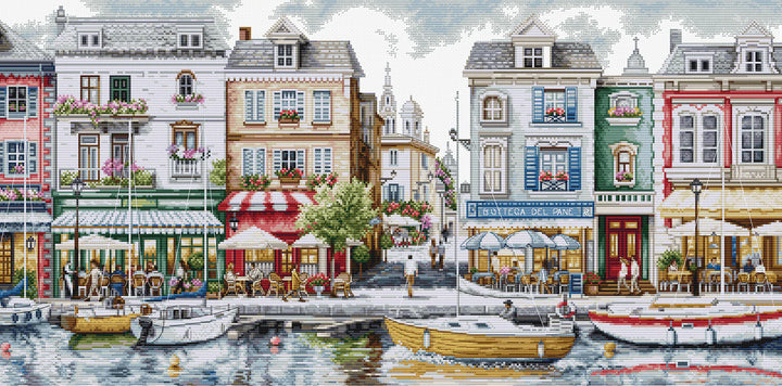 Quayside Counted Cross-Stitch Kit by Luca-S BU5103L