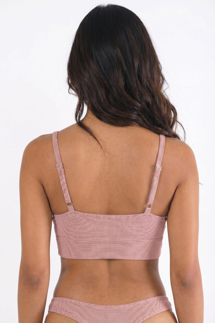 The Bell Pep | Red Chambray Boob Hammock™ Scoop Bralette