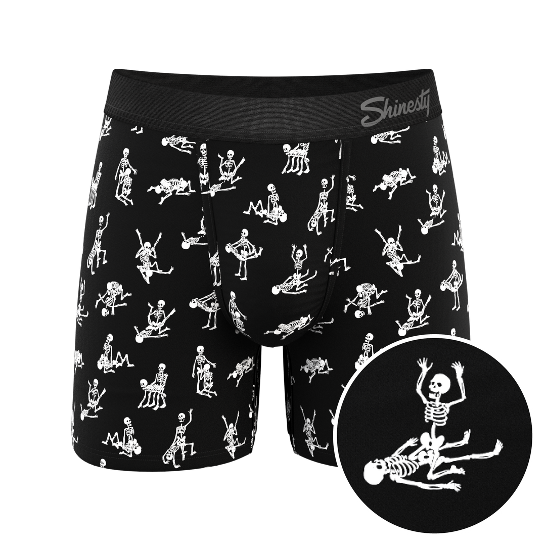 The Bare Back Bones | Glow in the Dark Skeletons Ball Hammock® Pouch Underwear