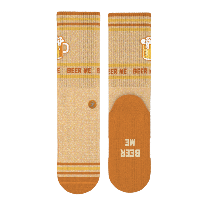 The Barley Pop | Beer Heel Hammock™ Crew Socks
