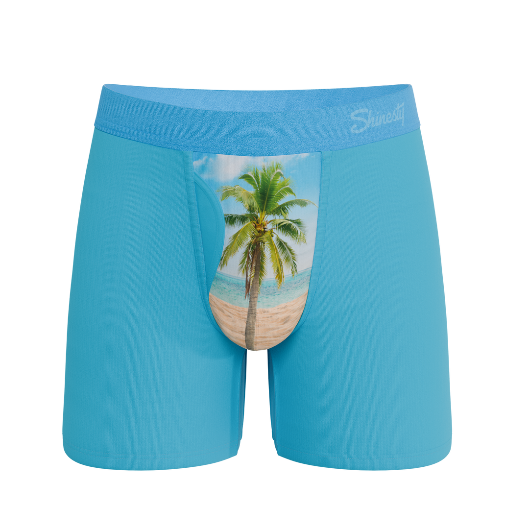 The Beach Please | Palm Tree Ball Hammock® Pouch Underwear With Fly