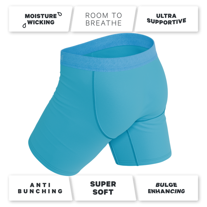 The Beach Please | Palm Tree Long Leg Ball Hammock® Pouch Underwear With Fly