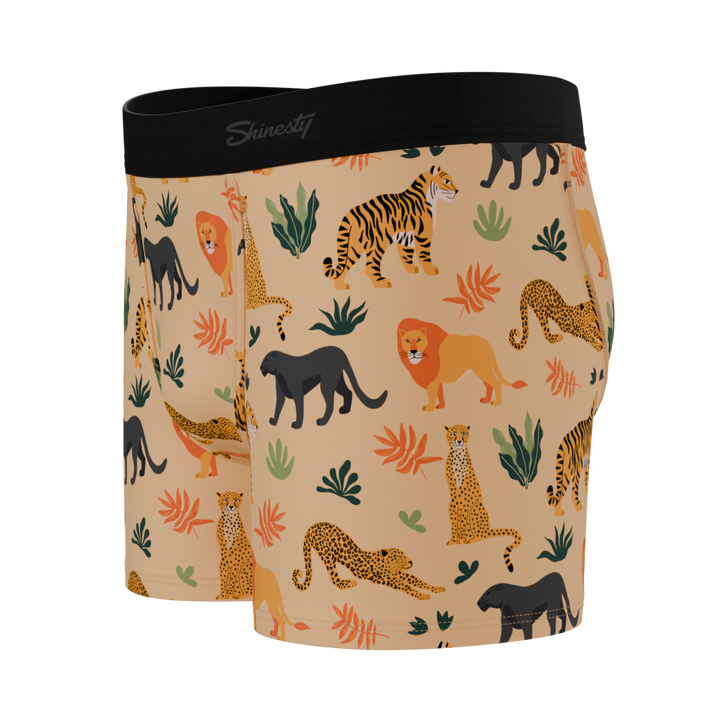 The Big Cat Conga | Safari Animals Boy's Boxer Briefs