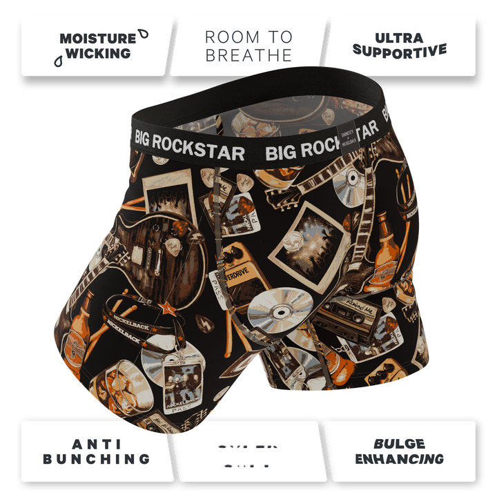 The Big Rock Star | Shinesty X Nickelback Guitar Ball Hammock® Pouch Underwear With Fly