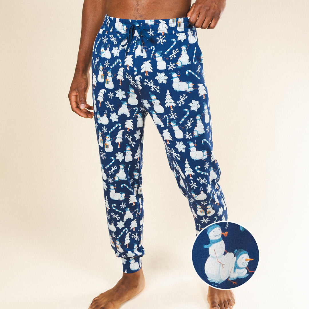 The Big Blizzard | Naughty Snowmen SleepDeep™ Men’s Pajama Joggers