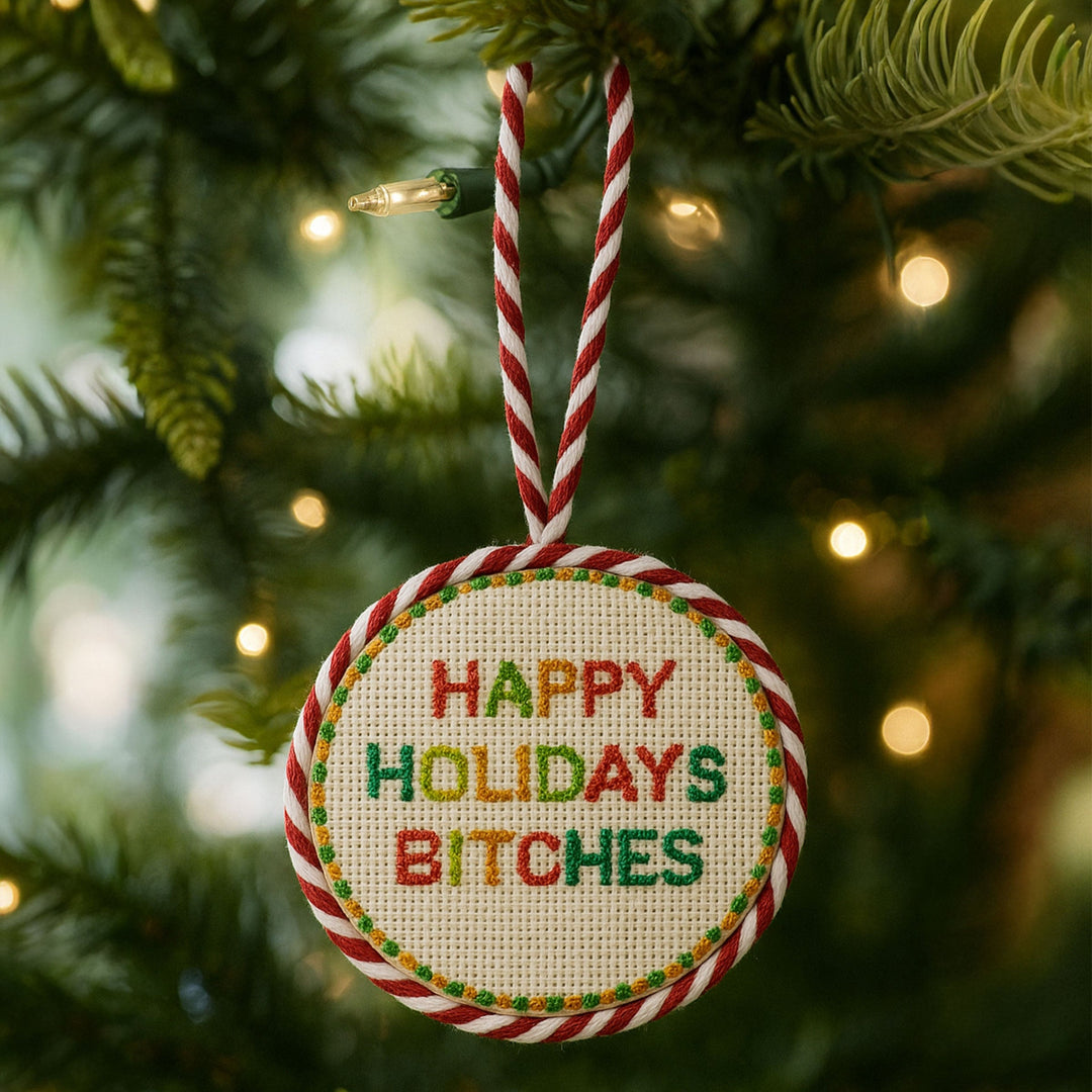 Needlepoint Ornament - Bitches