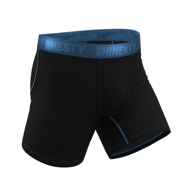 The Black Hole | Black and Blue Ball Hammock® Pouch Underwear