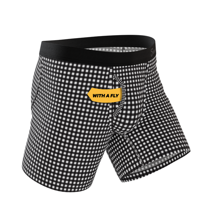 The Blackberry Bramble | Window Pane Ball Hammock® Pouch Underwear With Fly