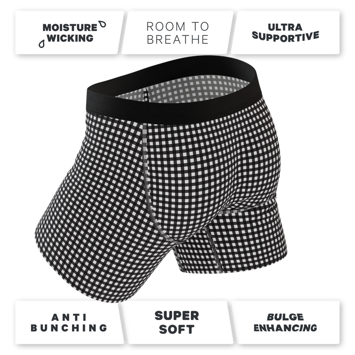 The Blackberry Bramble | Window Pane Ball Hammock® Pouch Underwear With Fly