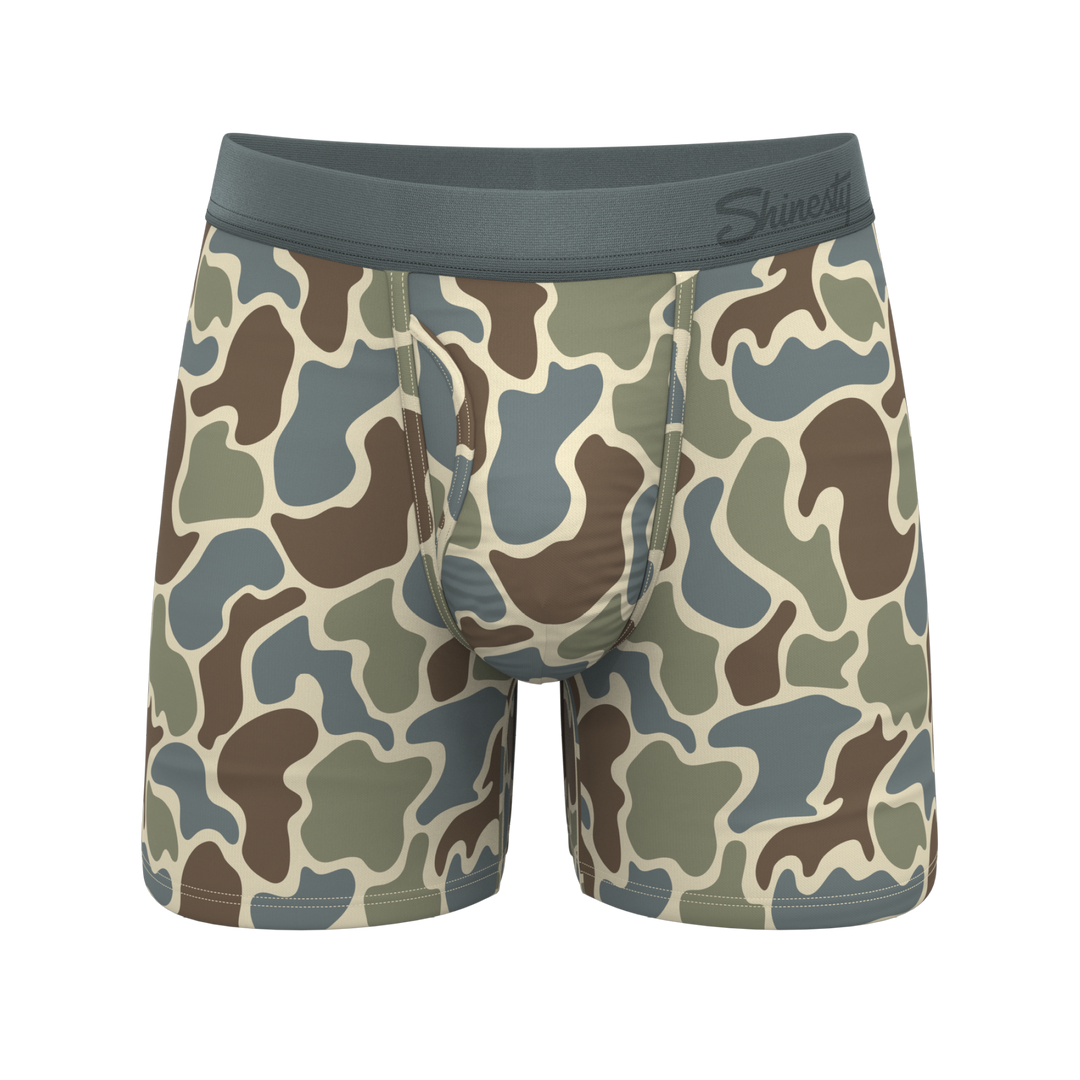 The Blender | Grey Duck Camo Ball Hammock® Pouch Underwear With Fly