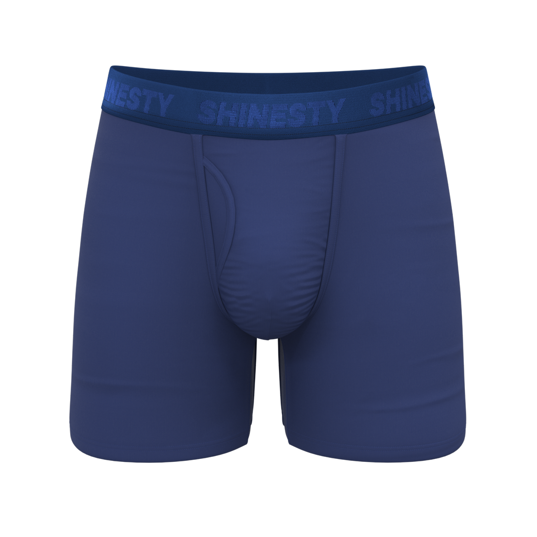 The Bloom Moon | Tonal Navy Ball Hammock® Pouch Underwear With Fly