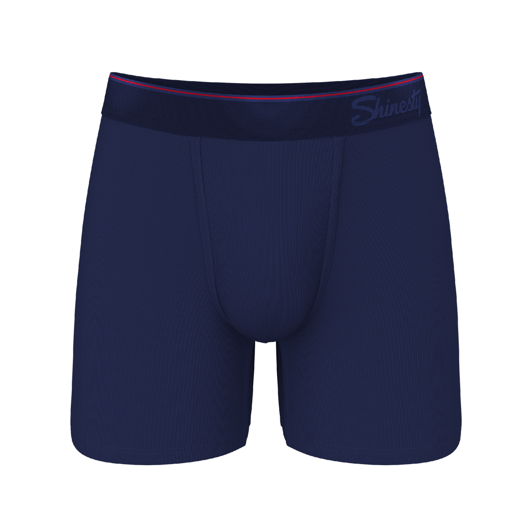 The Blueberry Pie | Red Tip Navy Ball Hammock® Pouch Underwear