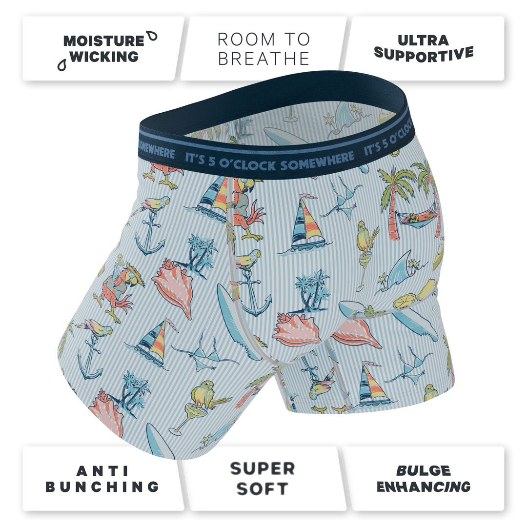 The Boat Drinks | Shinesty x Margaritaville® Ball Hammock® Pouch Underwear With Fly