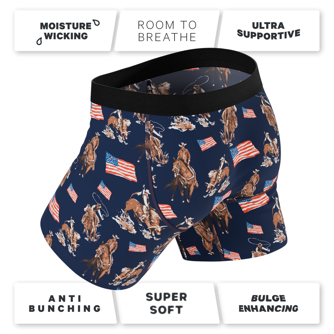 The Bootstraps & Chaps | Americana Cowboy Ball Hammock® Pouch Underwear