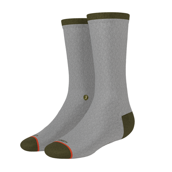 The Born To Fish | Fishing Motto Heel Hammock™ Crew Socks
