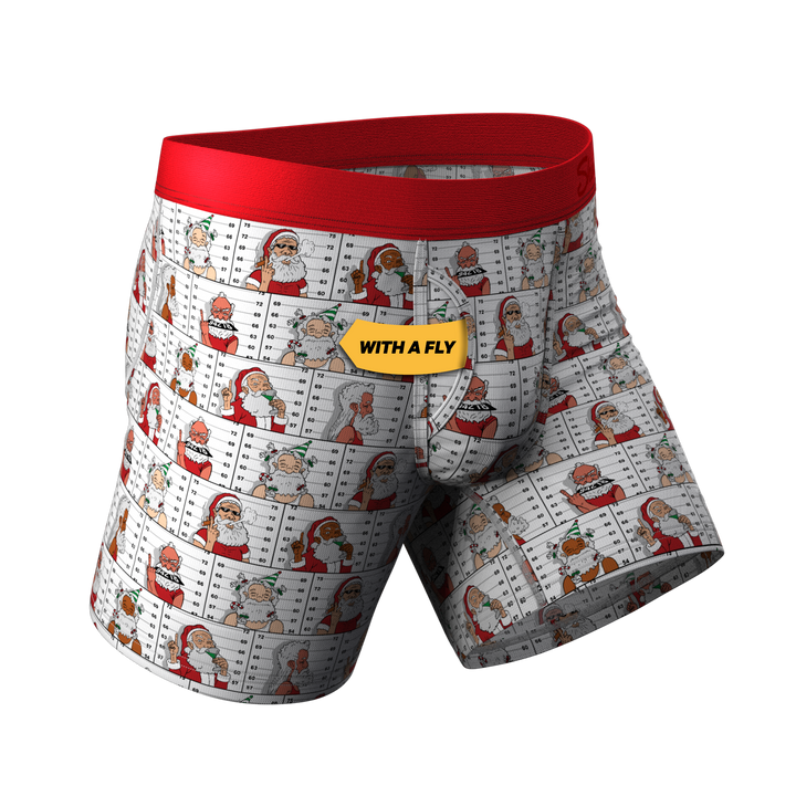 The Jailbird | Mugshot Santa Ball Hammock® Pouch Underwear With Fly