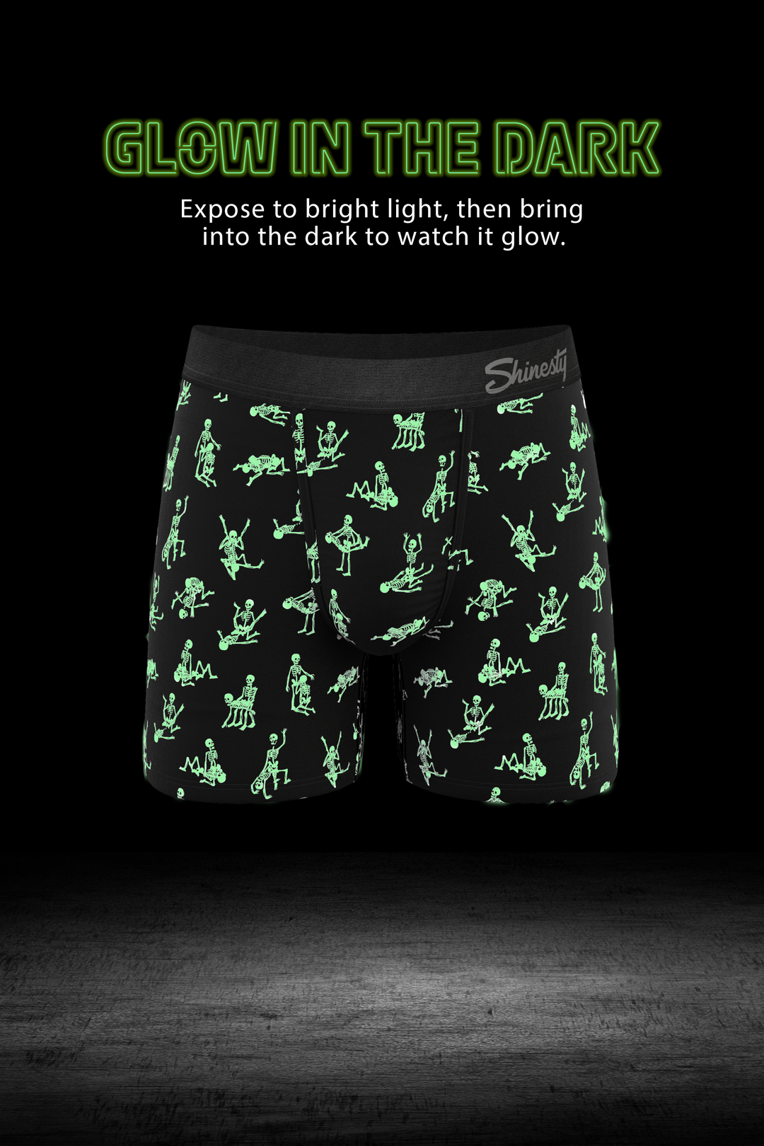 The Bare Back Bones | Glow in the Dark Skeletons Ball Hammock® Pouch Underwear