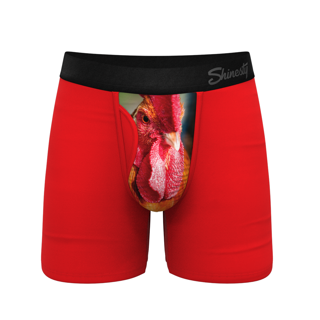 The Early Risers | Barnyard Rooster Ball Hammock® Pouch Underwear With Fly