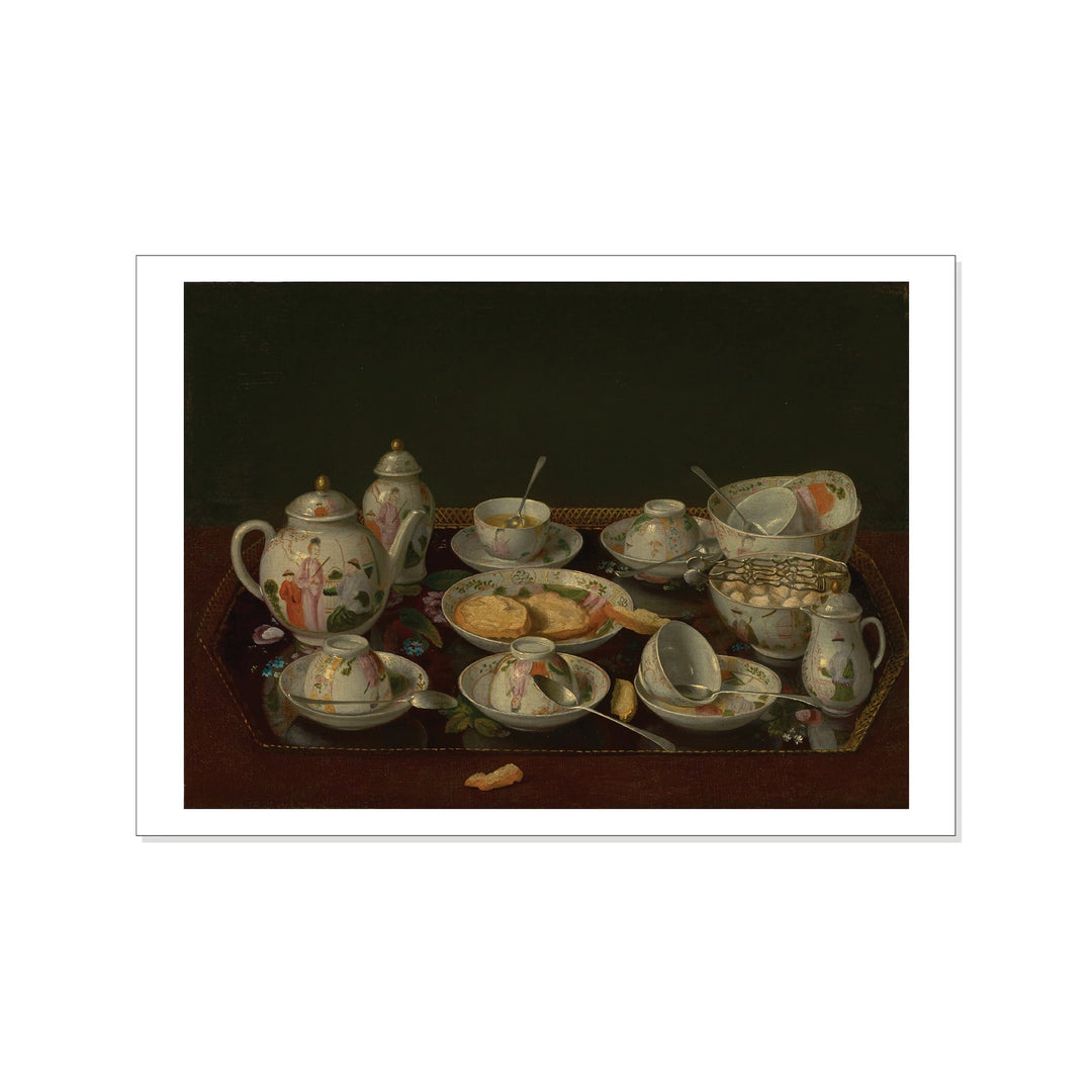 Liotard - Still Life: Tea Set - Postcard