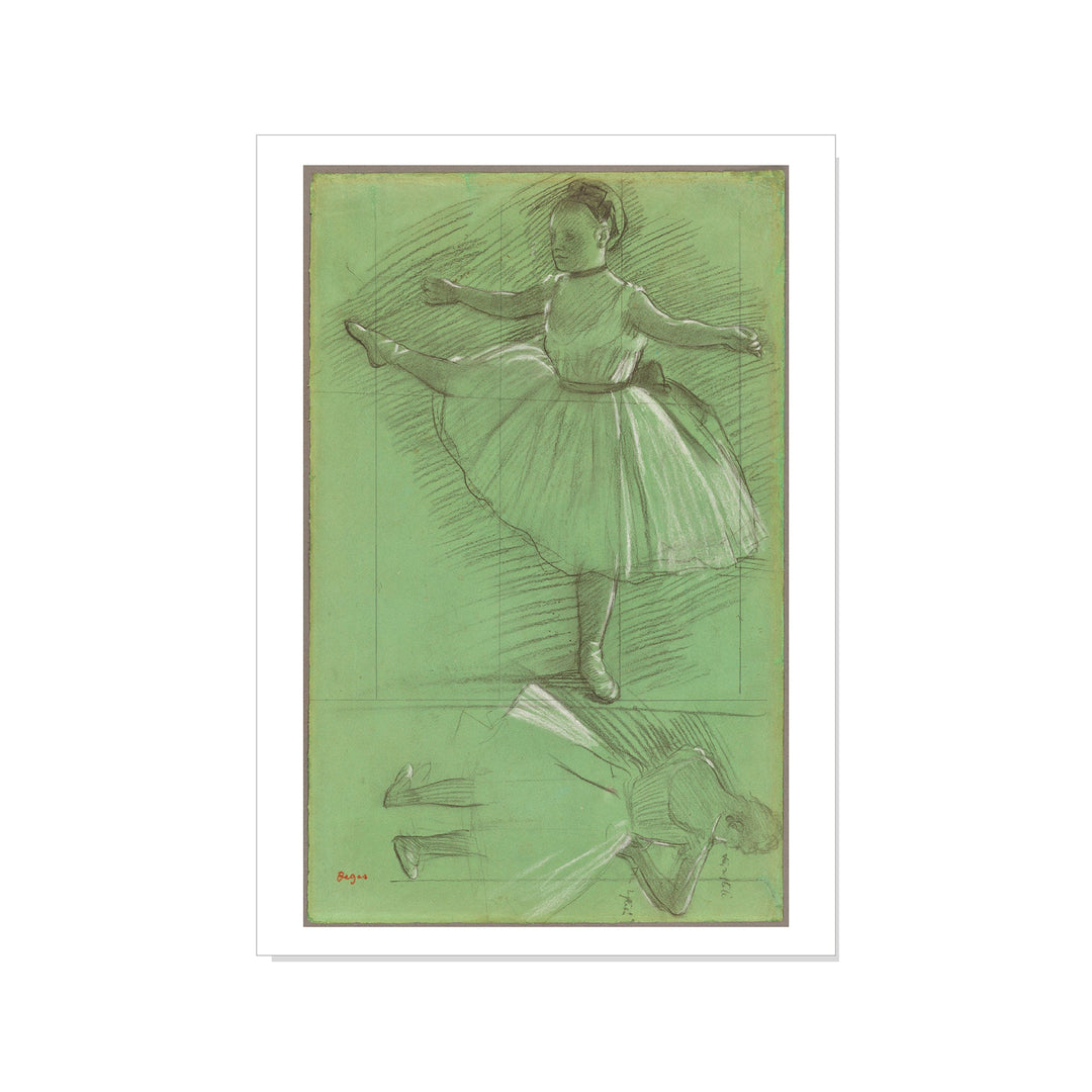 Degas - Two Studies of Dancers - Postcard