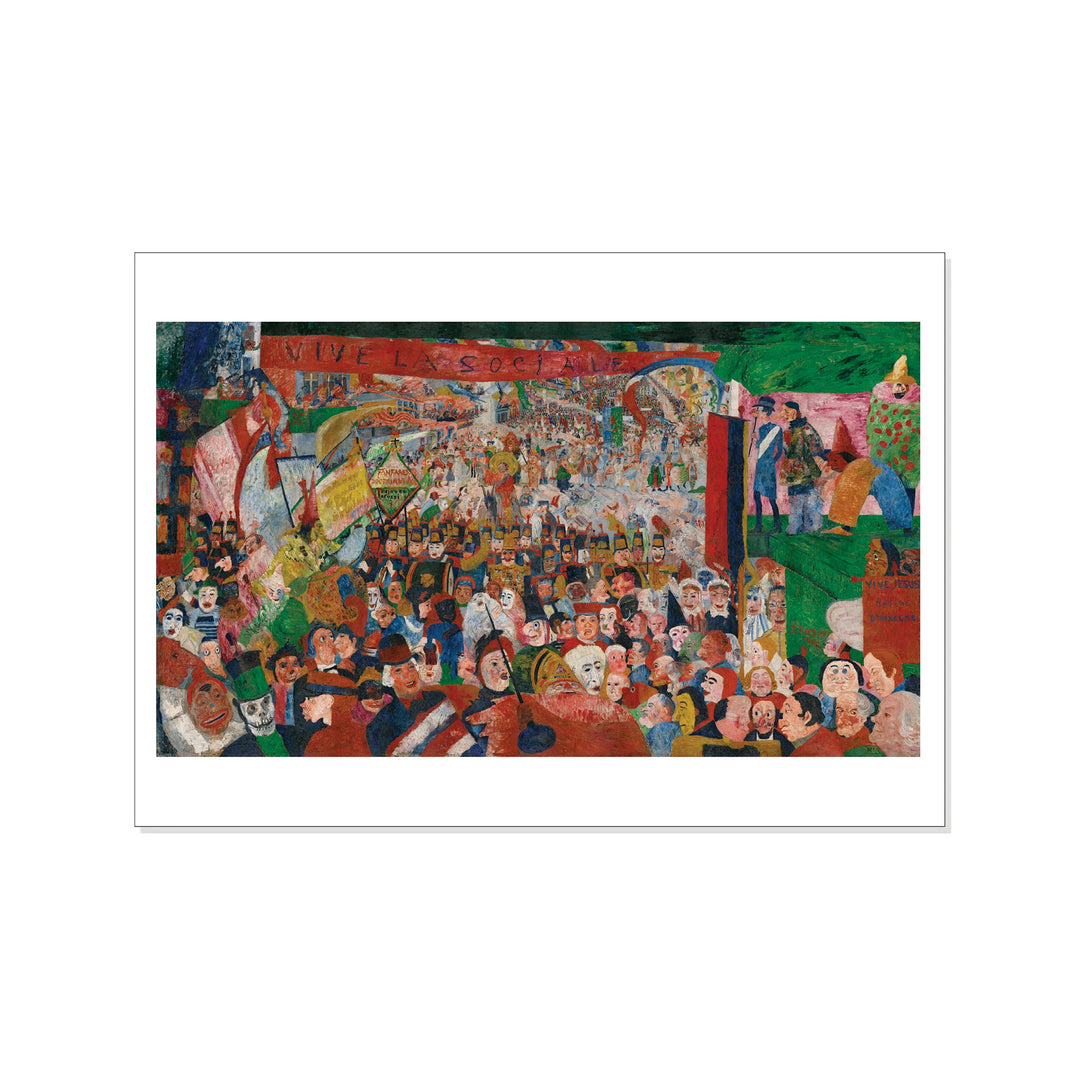 Ensor - Christ's Entry into Brussels in 1889 - Postcard