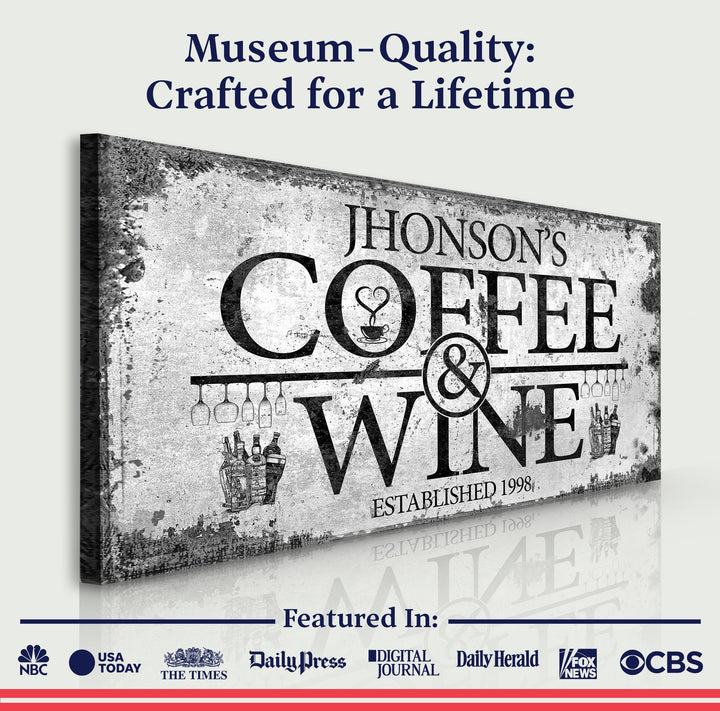 Coffee and Wine Sign