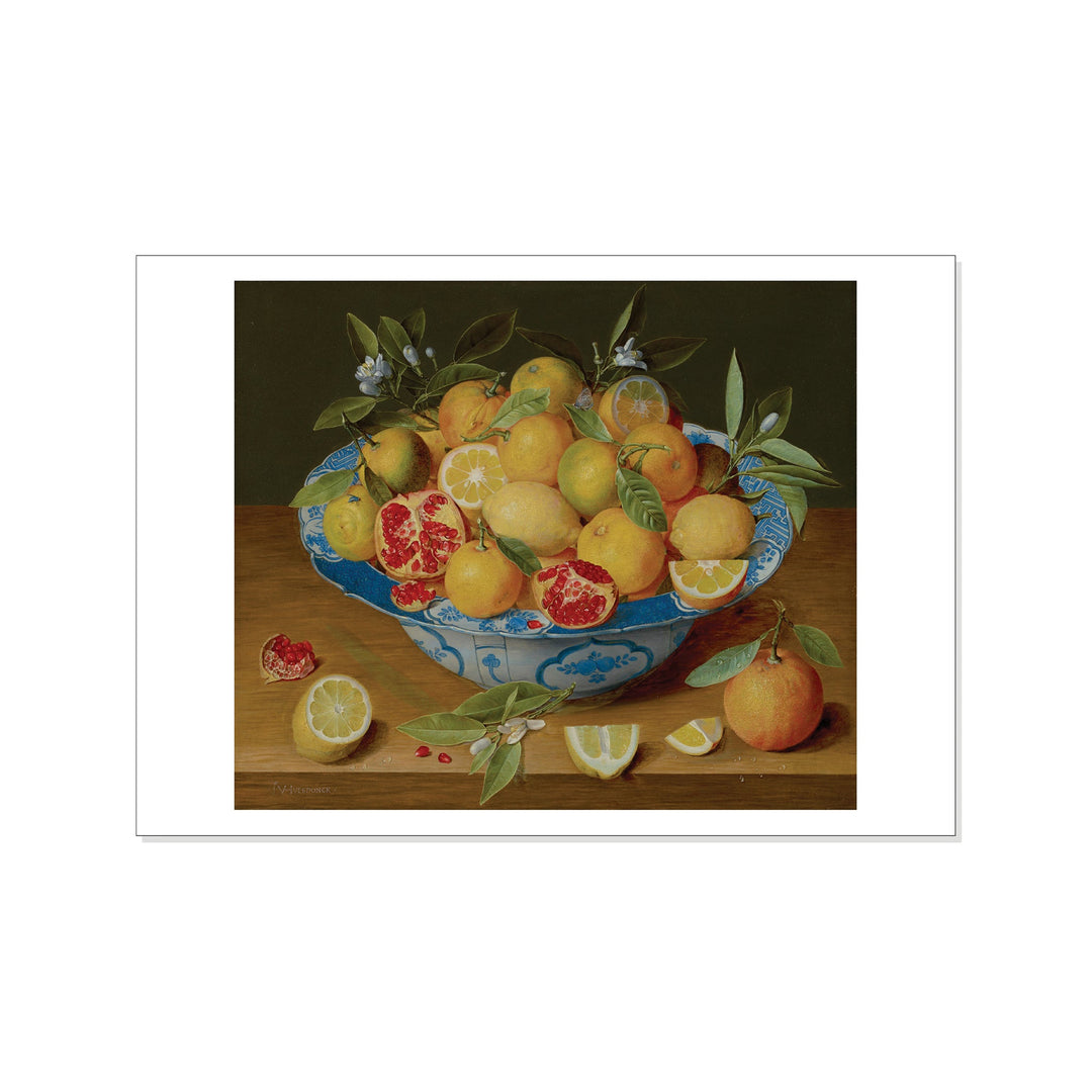 Van Hulsdonck - Still Life with Lemons, Oranges and a Pomegranate - Postcard