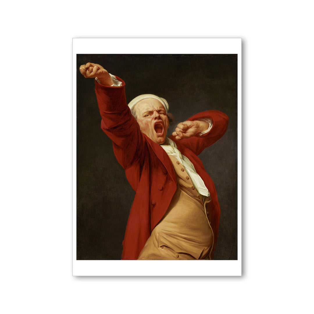 Ducreux - Self Portrait, Yawning - Postcard