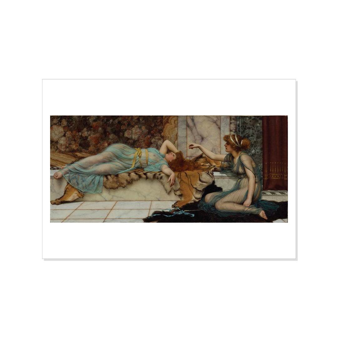 Godward - Mischief and Repose - Postcard