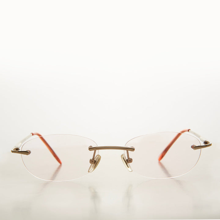 Rimless Half Frame Reading Glasses - Carlton