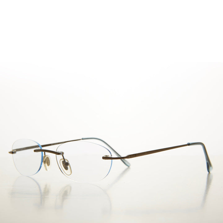 Rimless Half Frame Reading Glasses - Carlton