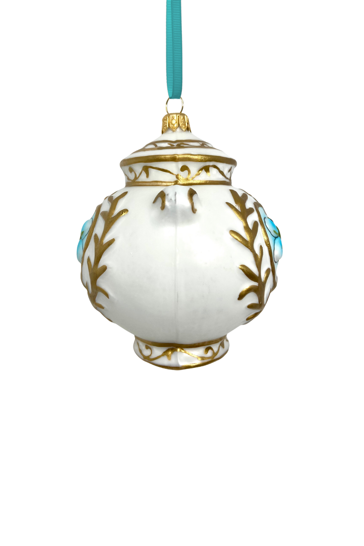 Chateau Bleu Jar Polish Glass Ornament