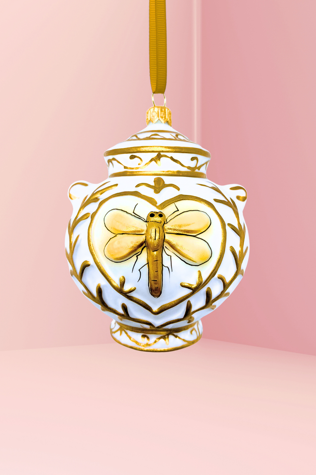Chateau Soleil Canister Glass Ornament