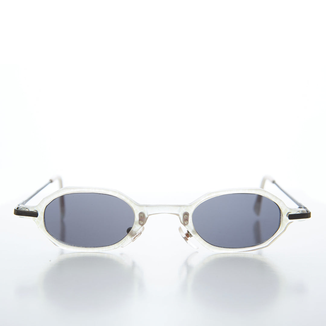 Small Spectacle Vintage Sunglasses - Clay