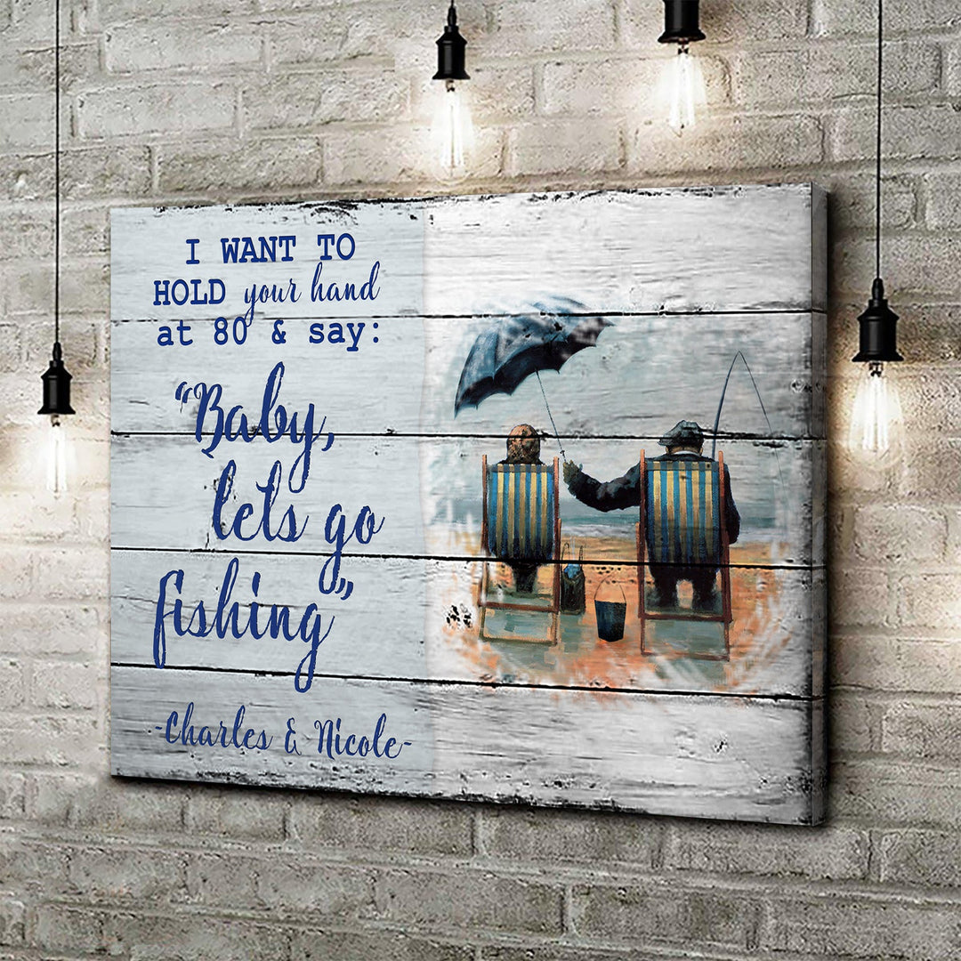 Hold Your Hand at 80 Sign