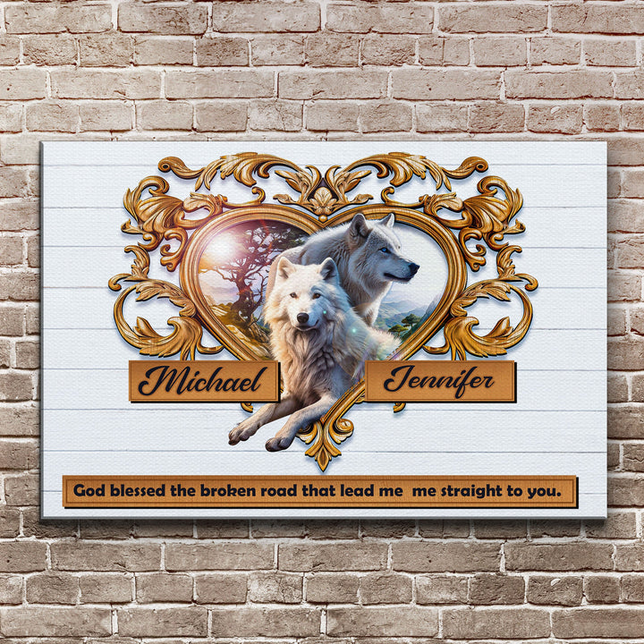 Couple Wolves Sign VI