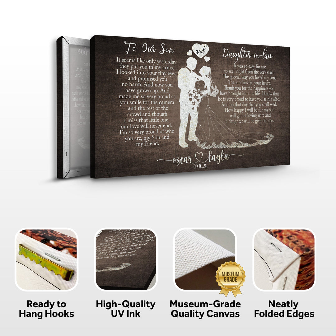 To My Son and Daughter In Law Sign