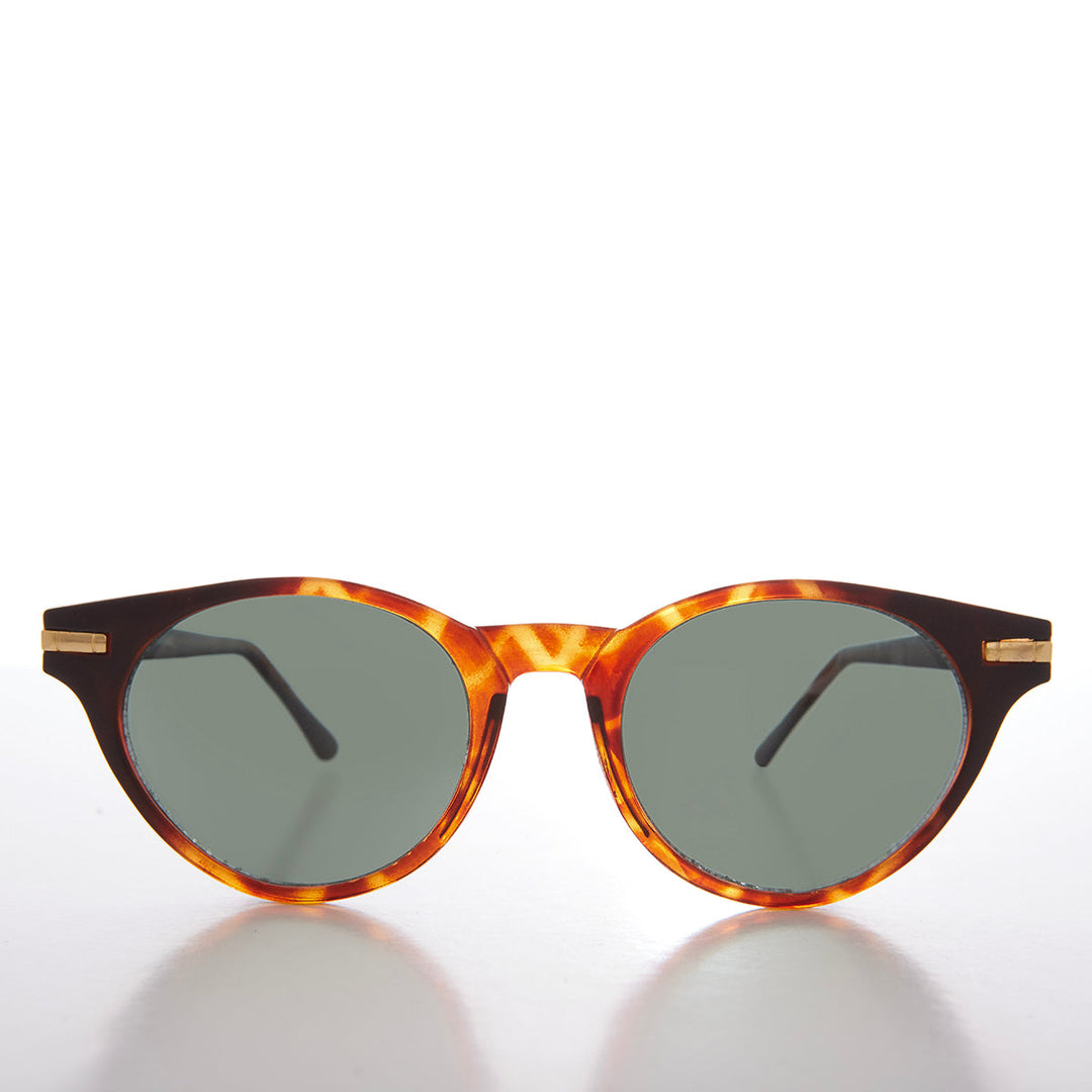 Round Horn Rim Retro Sunglasses - Croft