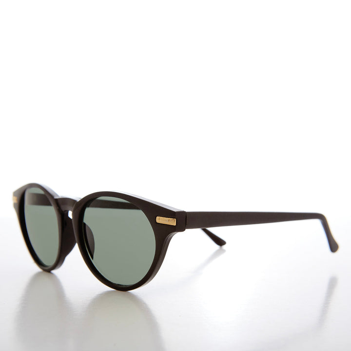 Round Horn Rim Retro Sunglasses - Croft