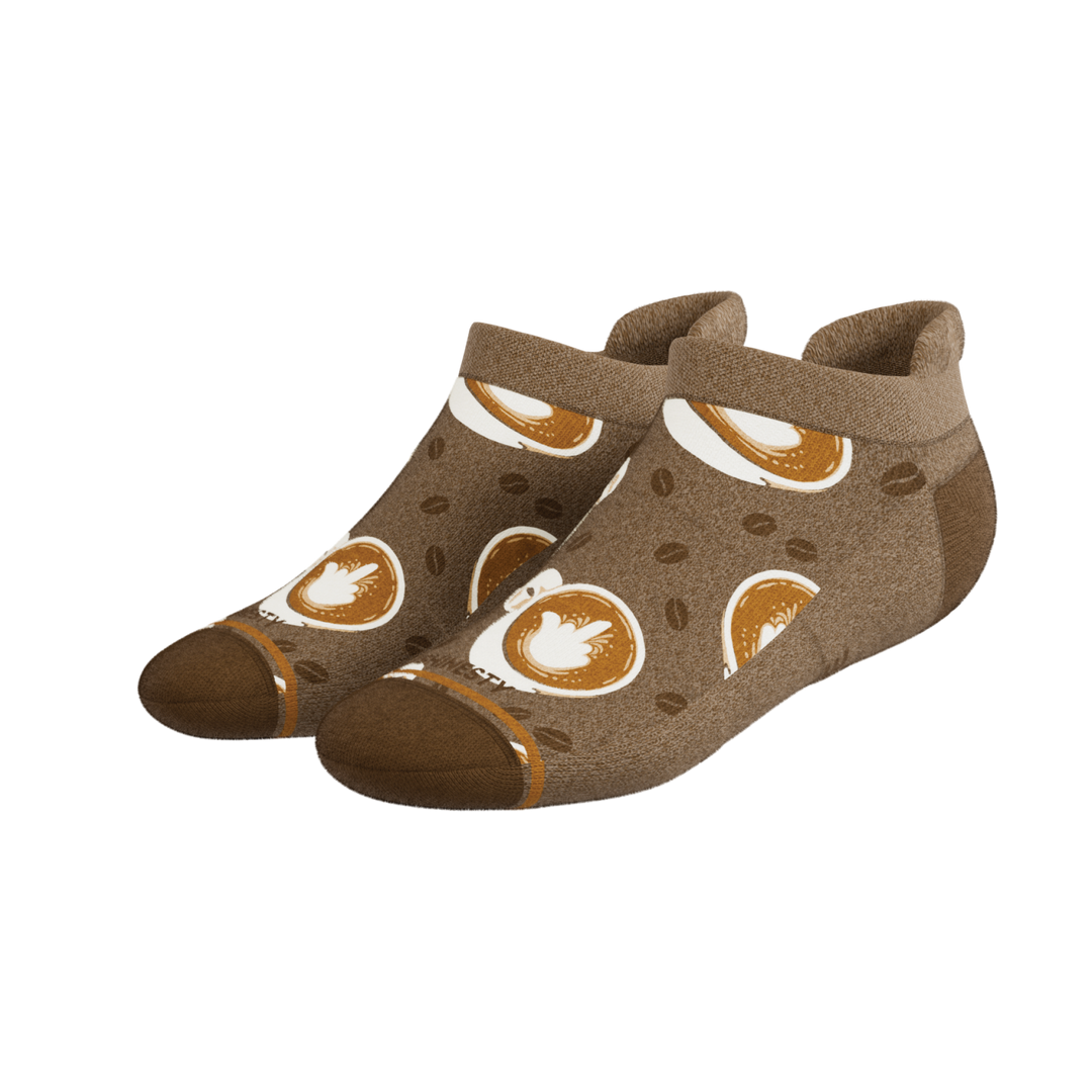 The Caf-fiend | Coffee Heel Hammock™ Ankle Socks