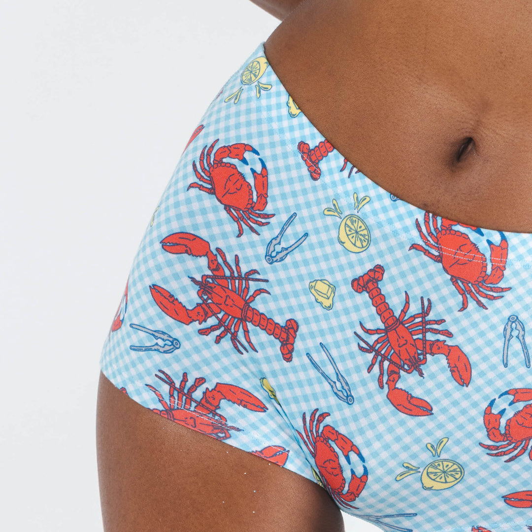 The Cajun Cookout | Summer Crabs Modal Boyshort Underwear