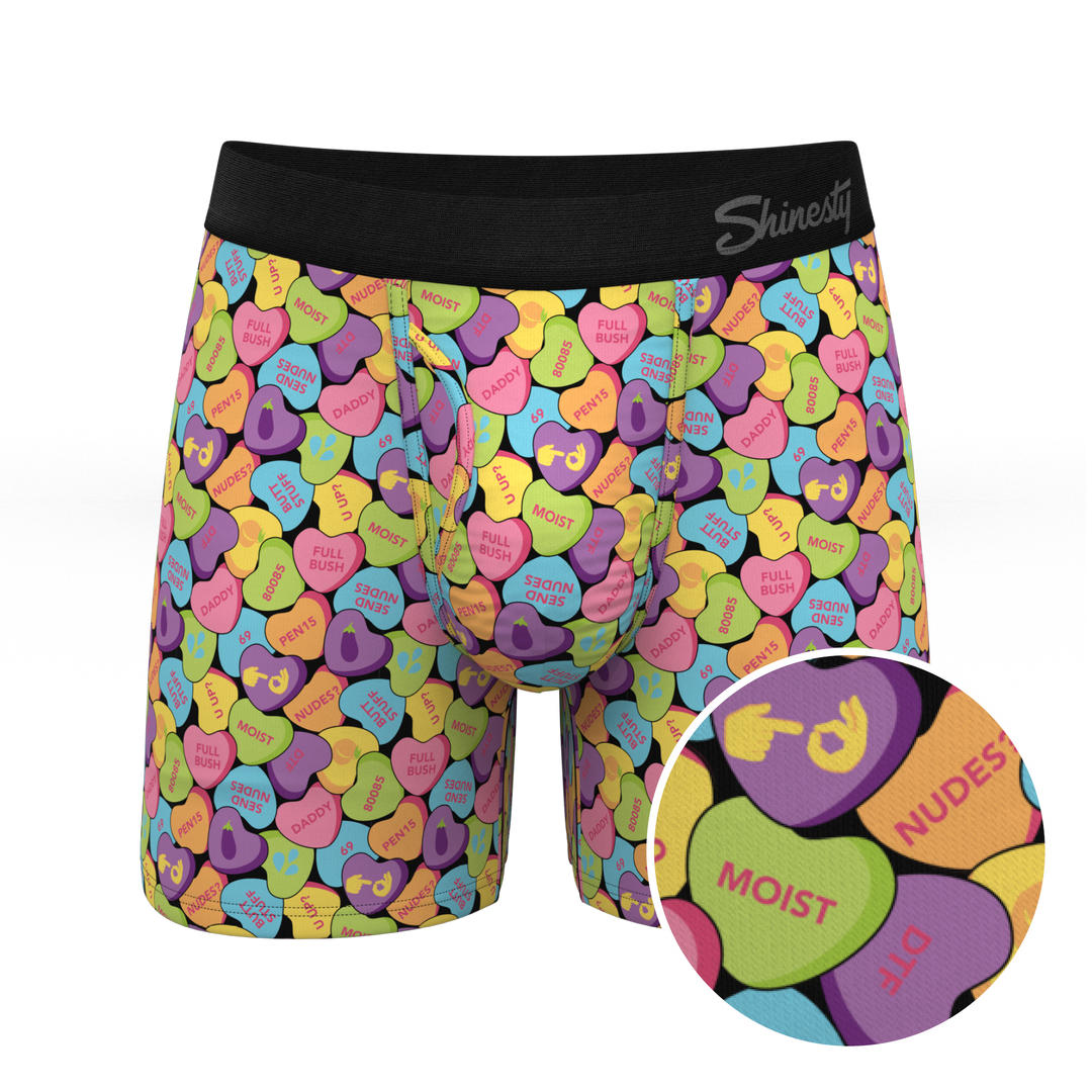 The Candy Crush | Candy Hearts Ball Hammock® Pouch Underwear With Fly