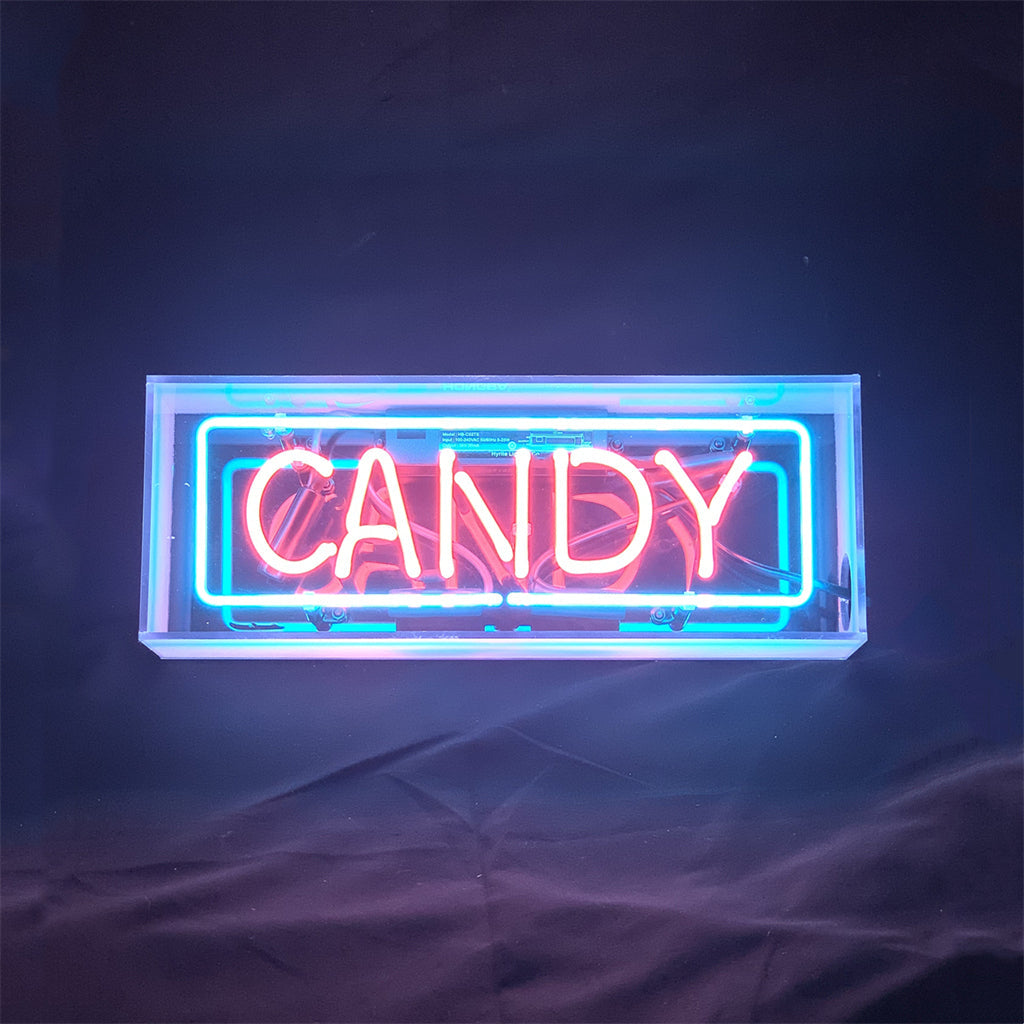 Candy Acrylic Box Neon Signs
