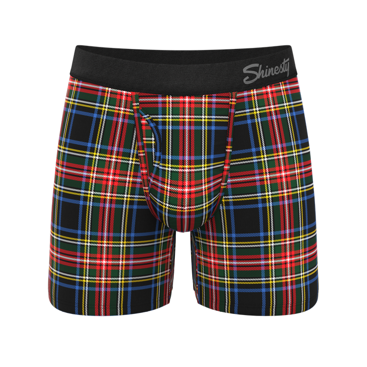 The Cappuccino | Holiday Tartan Plaid Ball Hammock® Pouch Underwear With Fly
