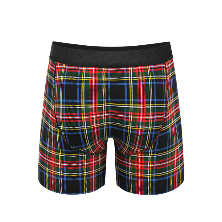 The Cappuccino | Holiday Tartan Plaid Ball Hammock® Pouch Underwear With Fly