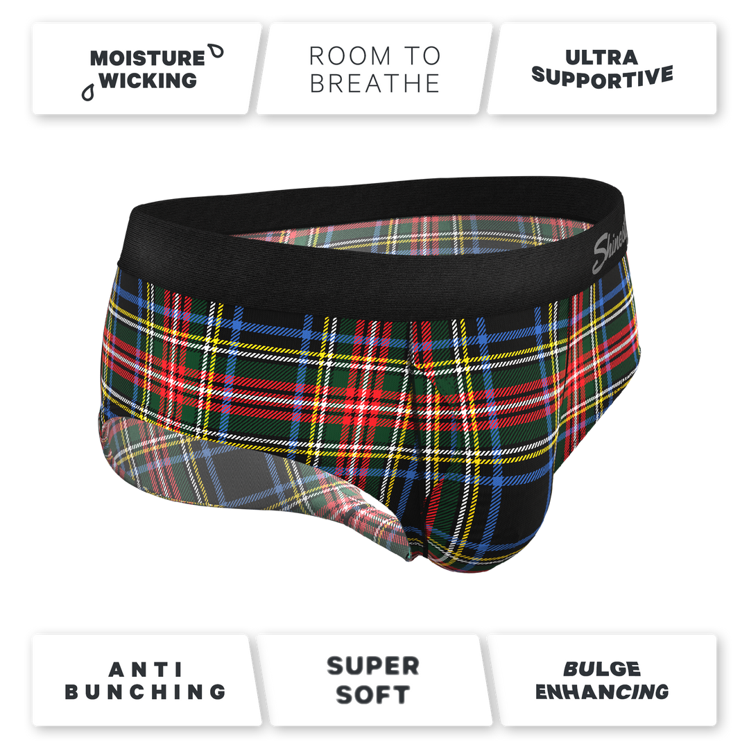 The Cappuccino | Holiday Tartan Plaid Ball Hammock® Pouch Underwear Briefs