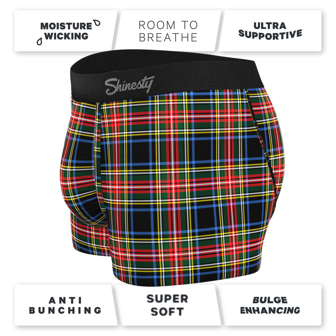 The Cappuccino | Holiday Tartan Plaid Ball Hammock® Pouch Trunks Underwear